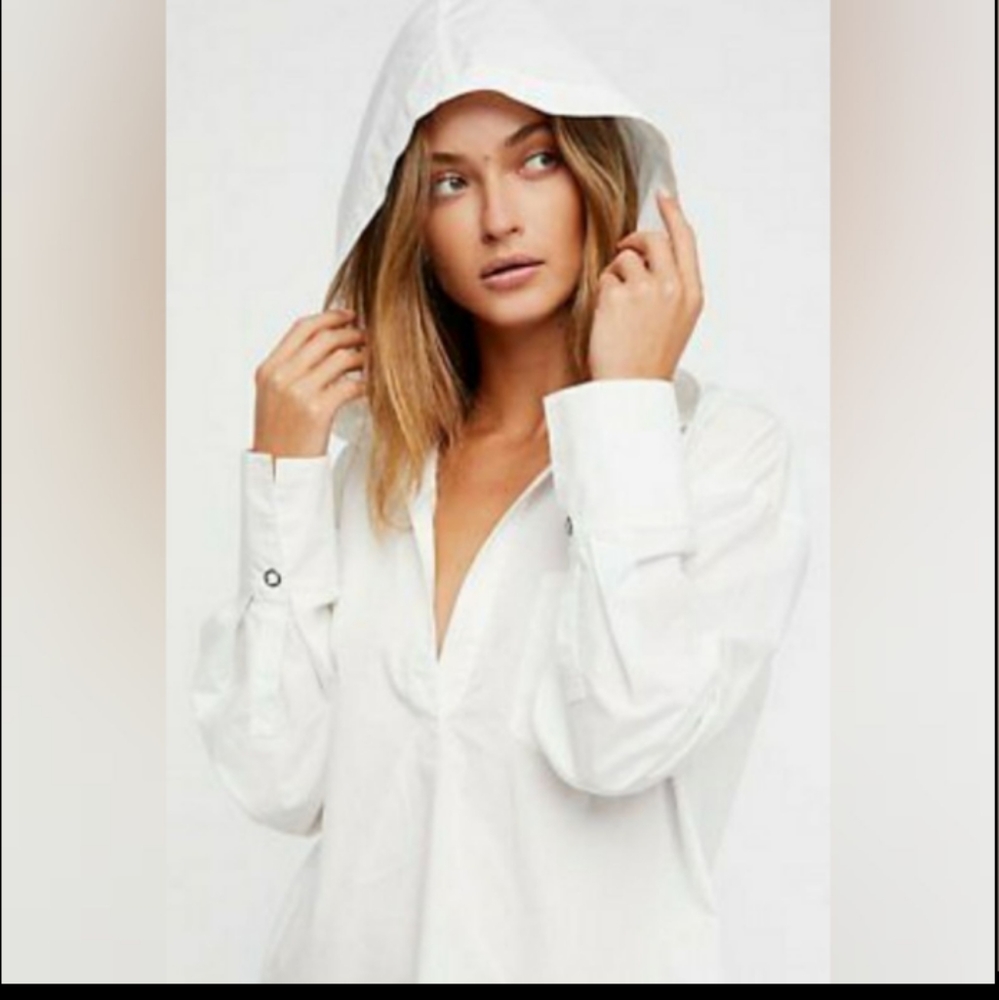 Free People Hooded tunic top